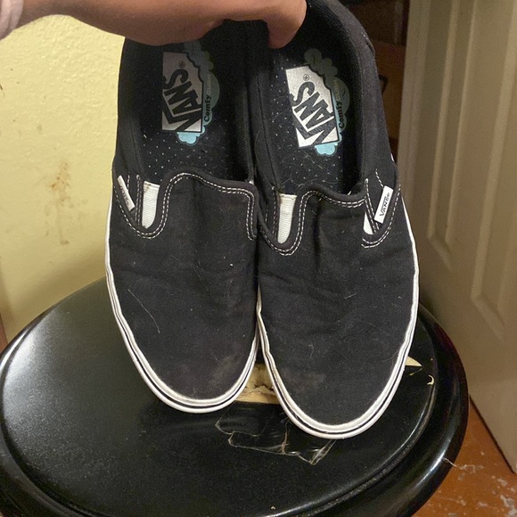 Slip on black and white Vans - Picture 2 of 3